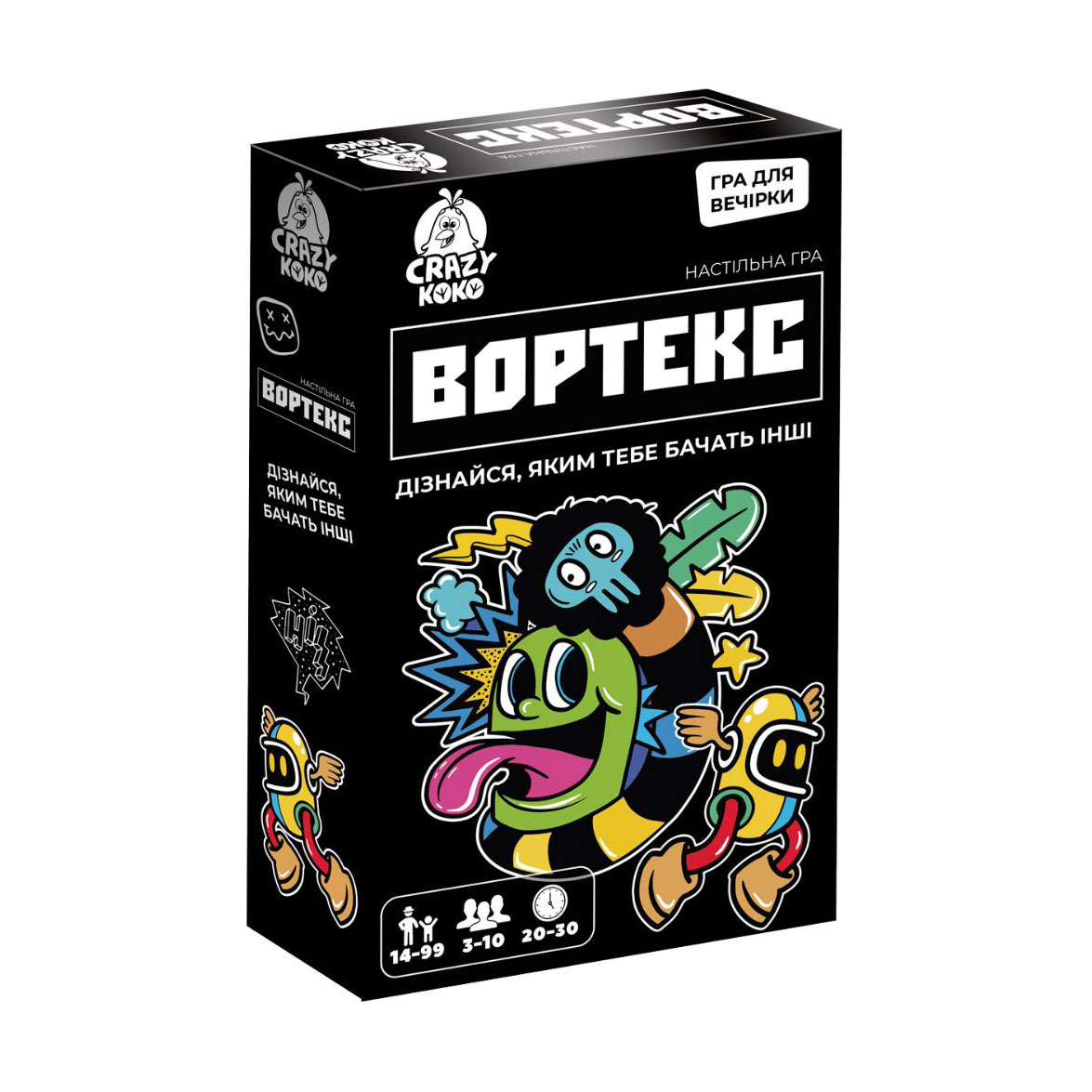 Настільна гра Vladi Toys Вортекс, 11.5*4*18.5 см, від 14 років, 60 елементів (VT5903-01)